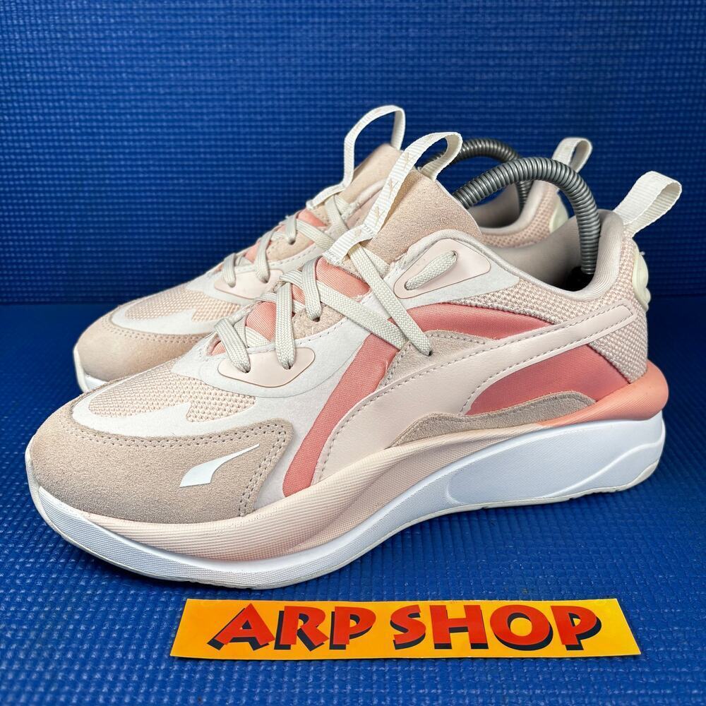 🔴 PUMA RS-CURVE TONES Women`s Size 8.5 Pink White Running Shoes 375783-02